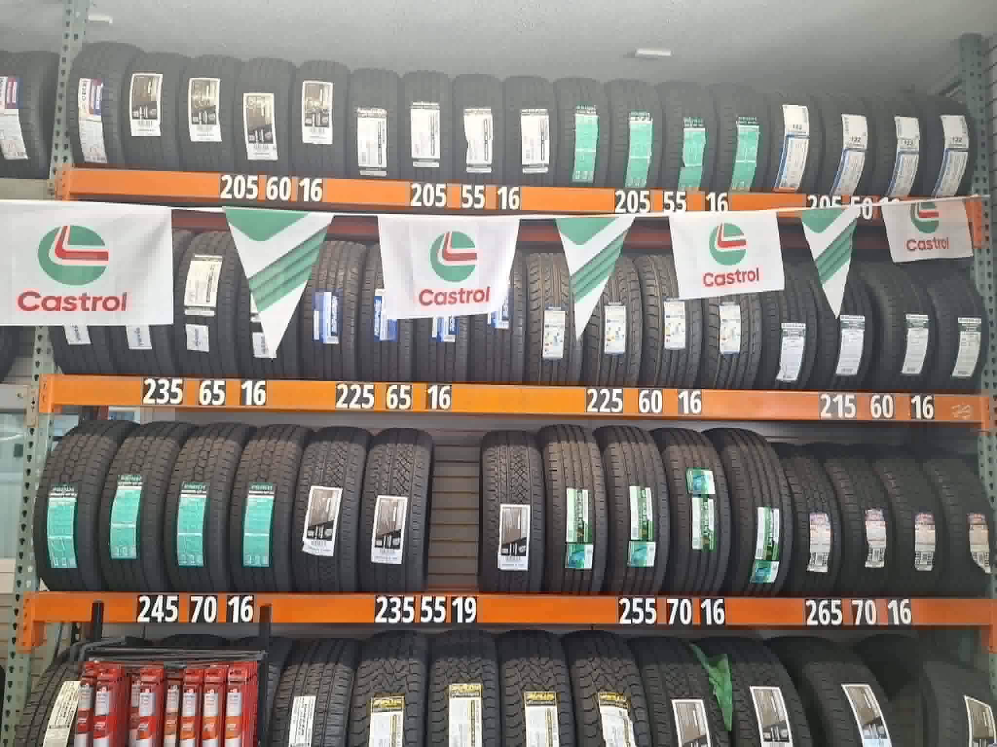 Tire inventory at Quality Auto Repair