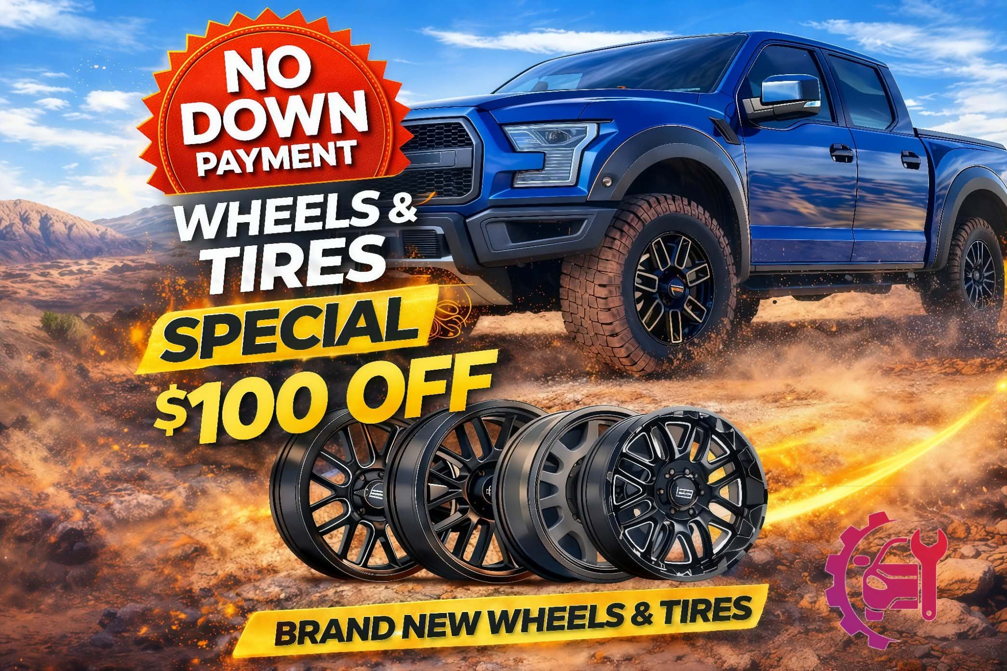Wheels and tires special with $100 off